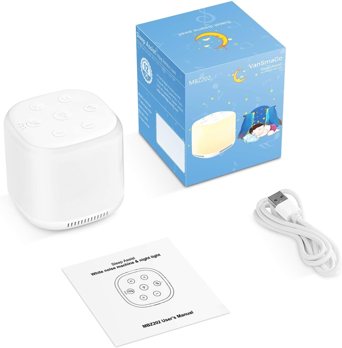 DreamGlow Soother - Sleep Sound & Light Machine - The Healing Hearth