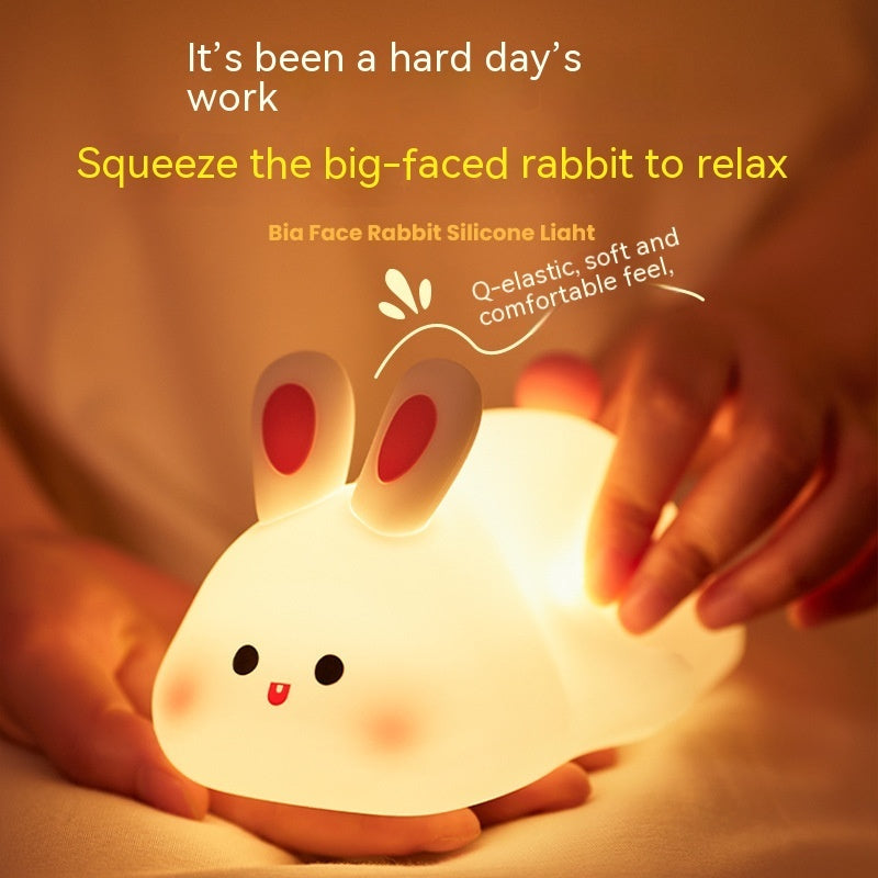 LumiBunny – Touch-Control Silicone Night Light for Kids - The Healing Hearth
