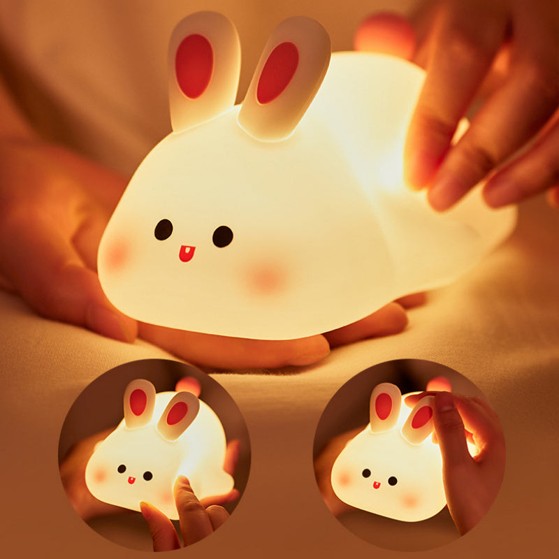 LumiBunny – Touch-Control Silicone Night Light for Kids - The Healing Hearth