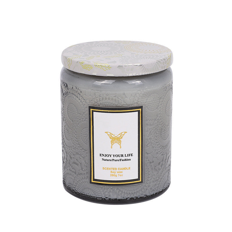 Hearthlight Serenity - Handcrafted Aromatherapy Candle - The Healing Hearth