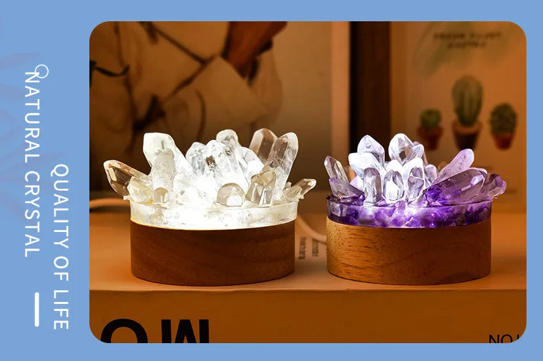 Aurora Crystal Glow Lamp - The Healing Hearth