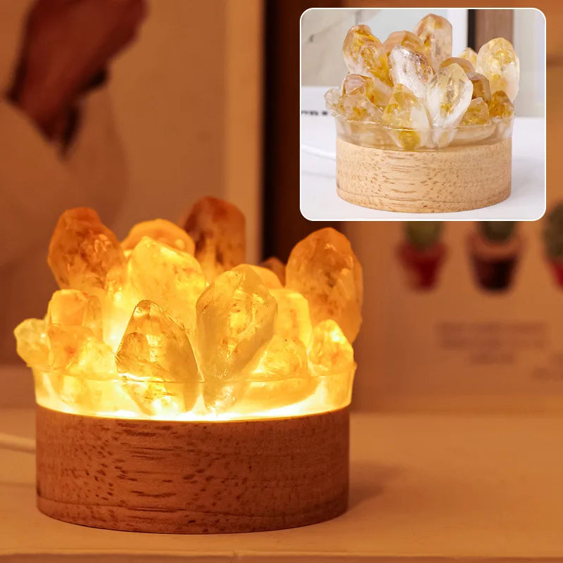 Aurora Crystal Glow Lamp - The Healing Hearth