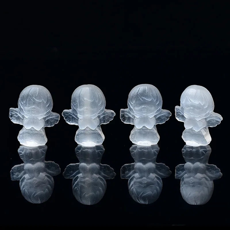 Seraphic Prayer – Selenite Baby Angel - The Healing Hearth