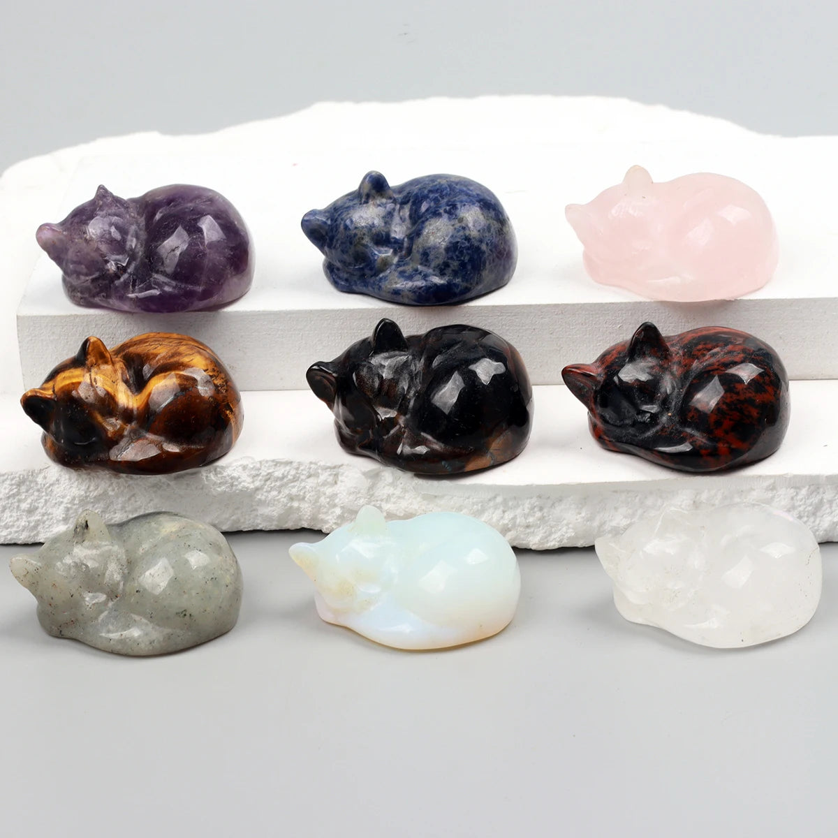 Dreaming Whiskers Gemstone Kitten - The Healing Hearth