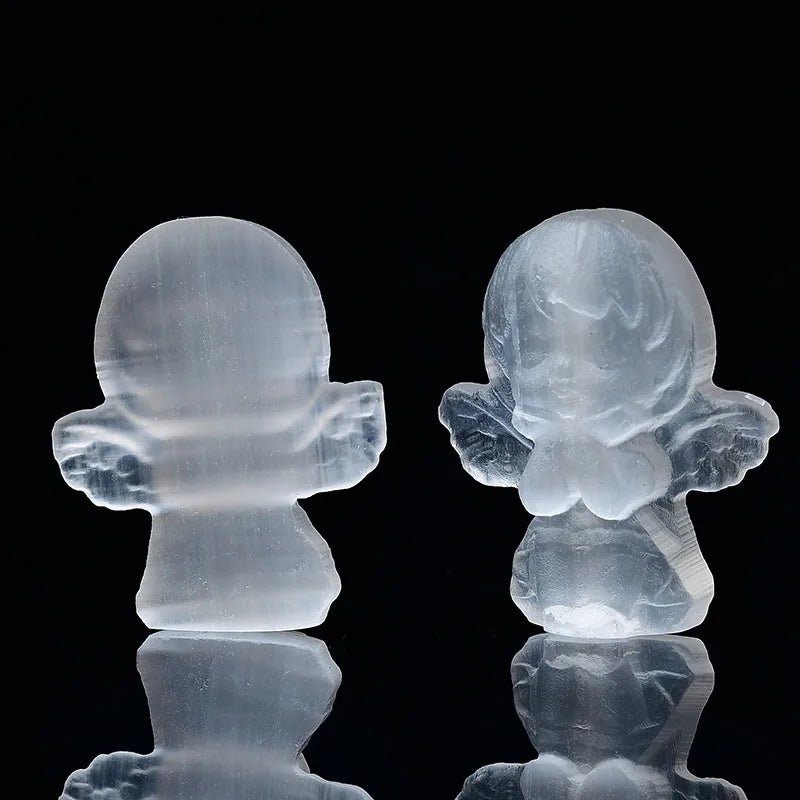 Seraphic Prayer – Selenite Baby Angel - The Healing Hearth