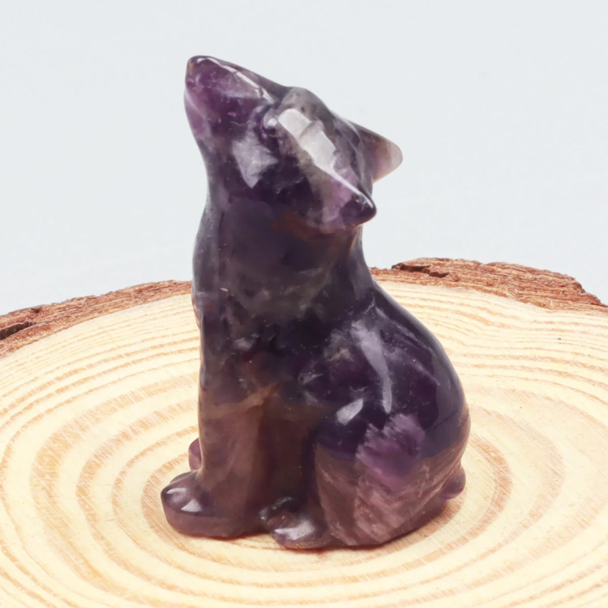 Spirit of the Wolf Gemstone Carving - The Healing Hearth
