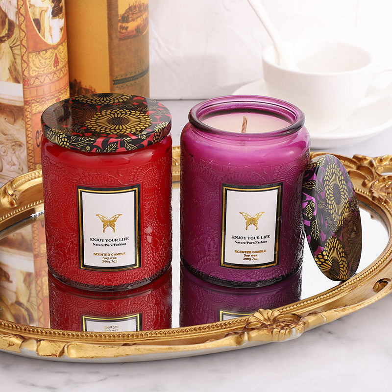 Hearthlight Serenity - Handcrafted Aromatherapy Candle - The Healing Hearth