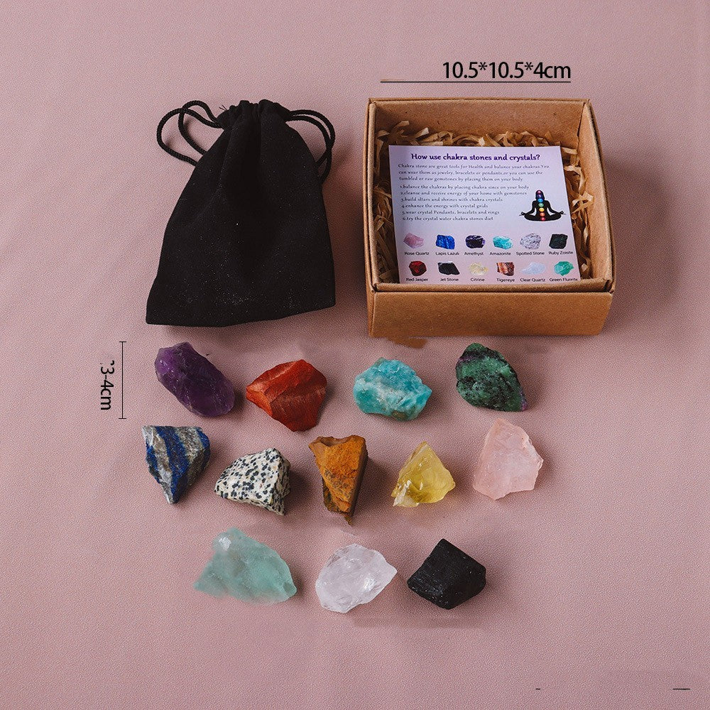 Chakra Harmony - 12 Raw Crystal Set - The Healing Hearth