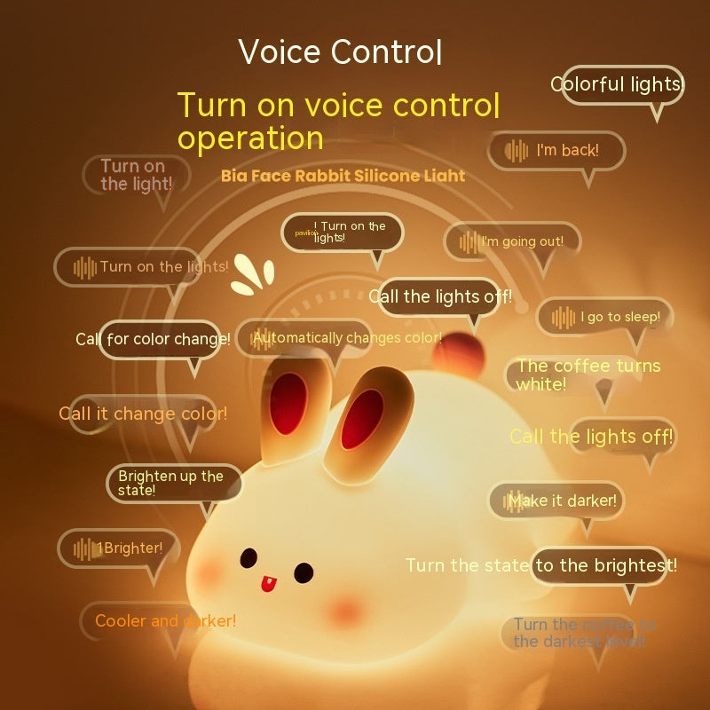 LumiBunny – Touch-Control Silicone Night Light for Kids - The Healing Hearth