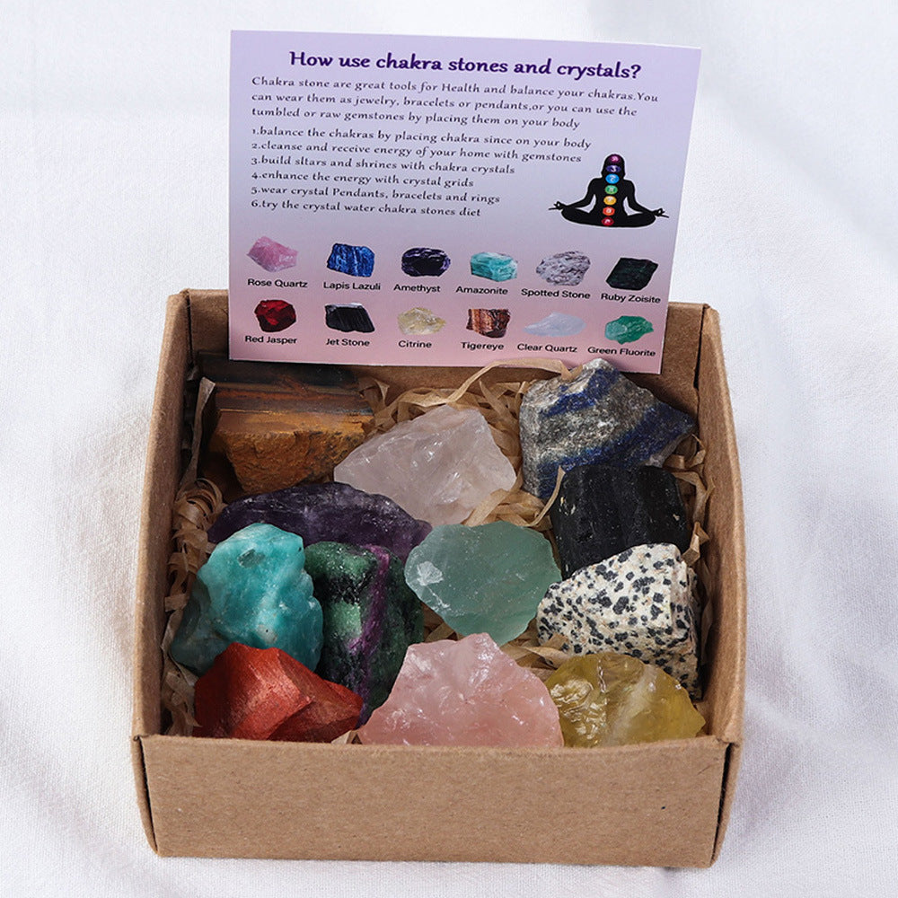 Chakra Harmony - 12 Raw Crystal Set - The Healing Hearth