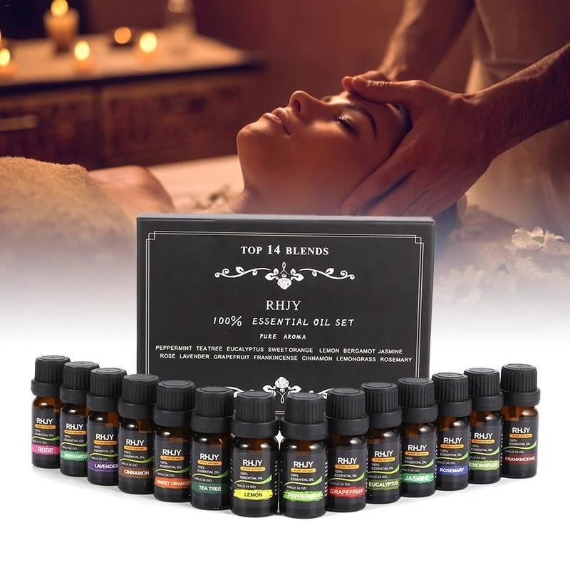 Essential Oil Set - Top 14 Blends