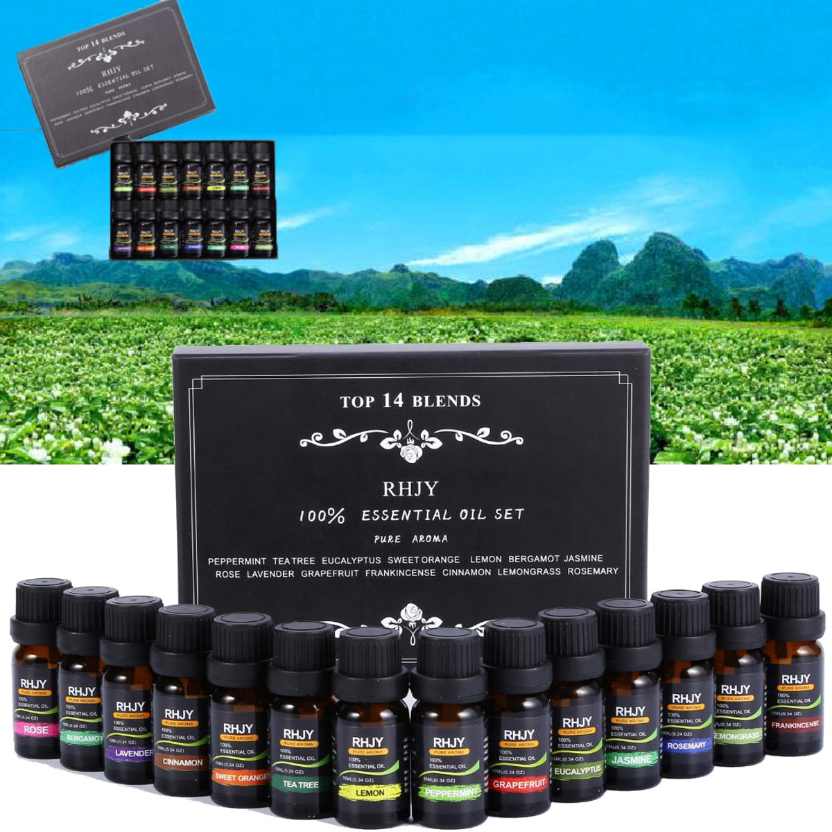 Essential Oil Set - Top 14 Blends