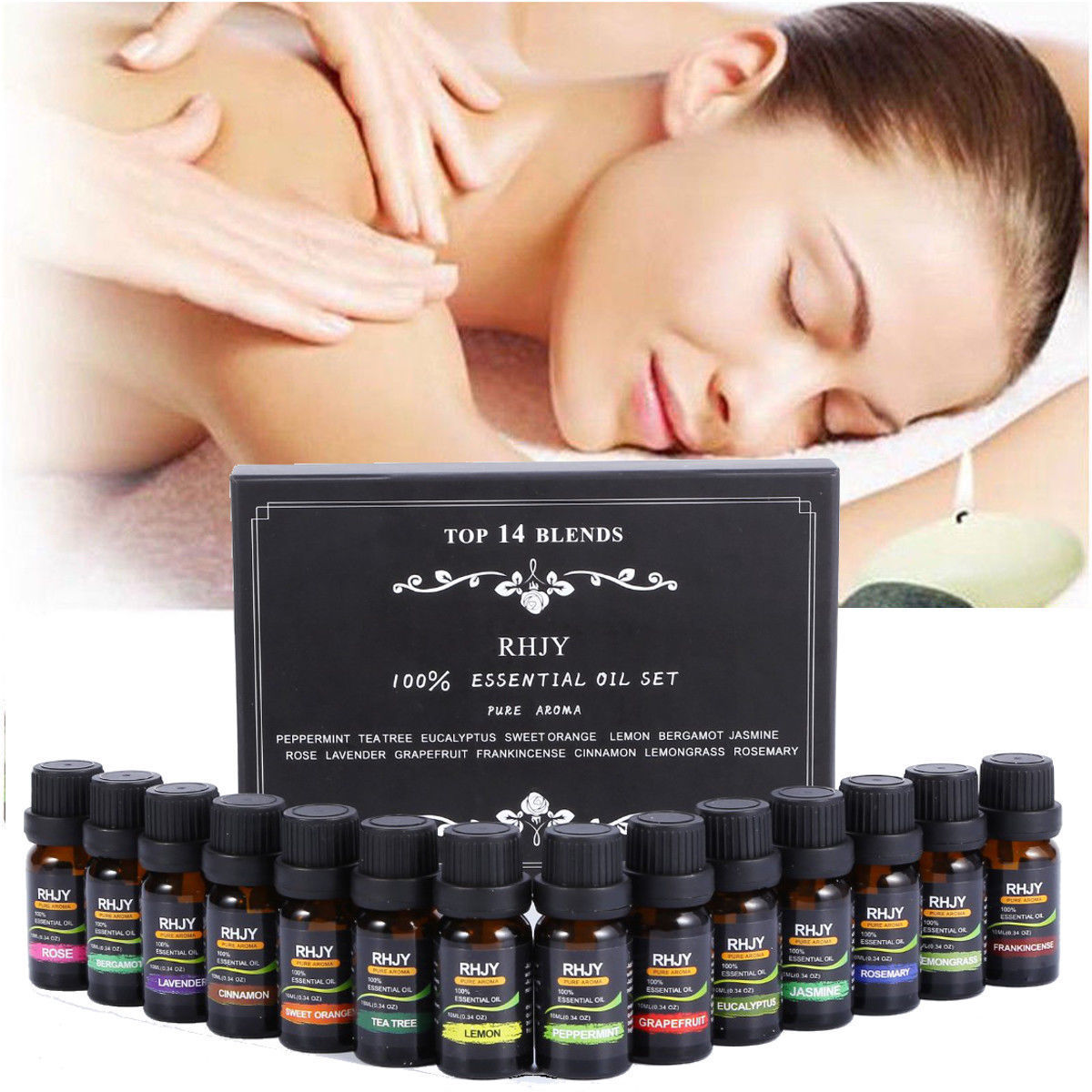 Essential Oil Set - Top 14 Blends