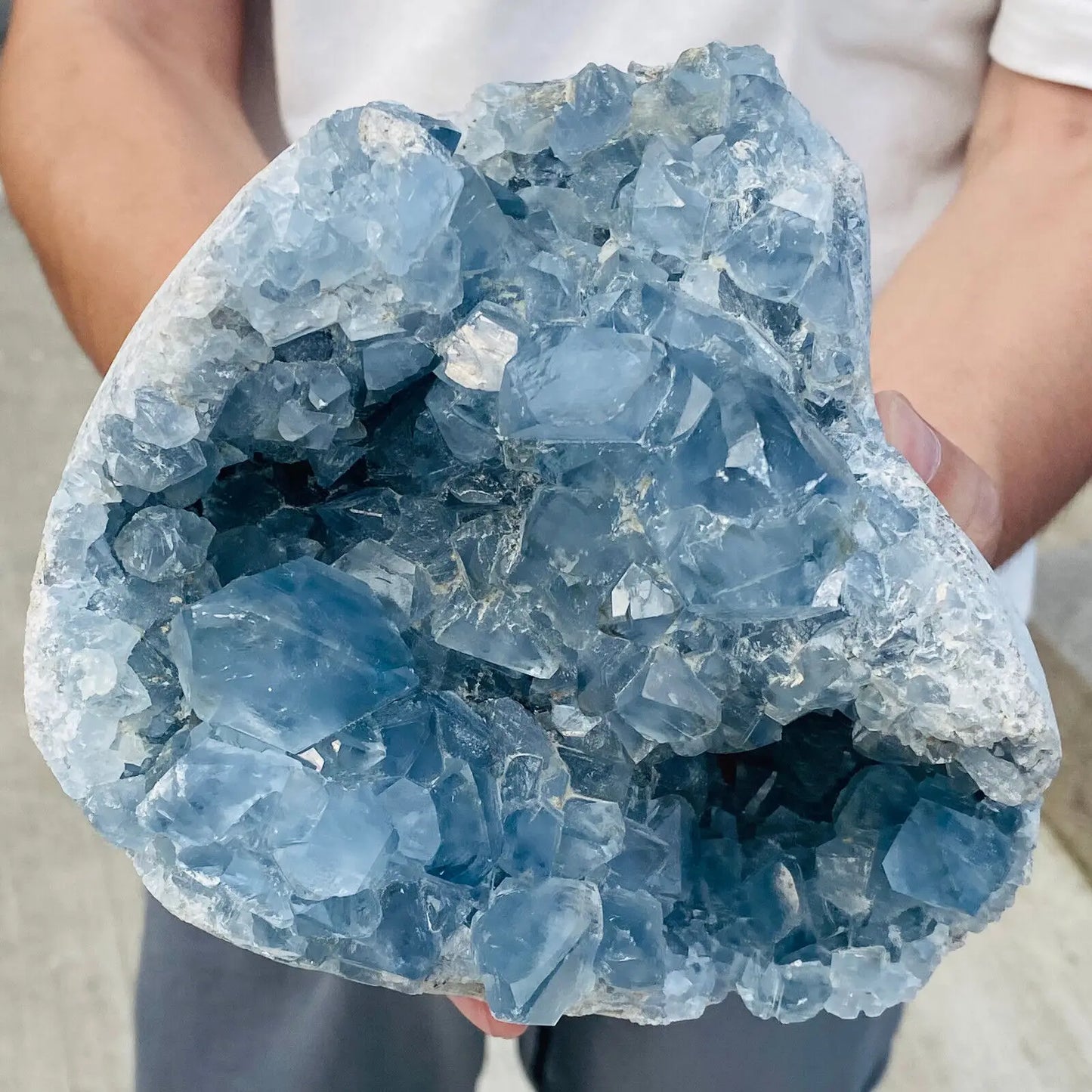 Blue Celestite Geode – Angelic Serenity Crystal