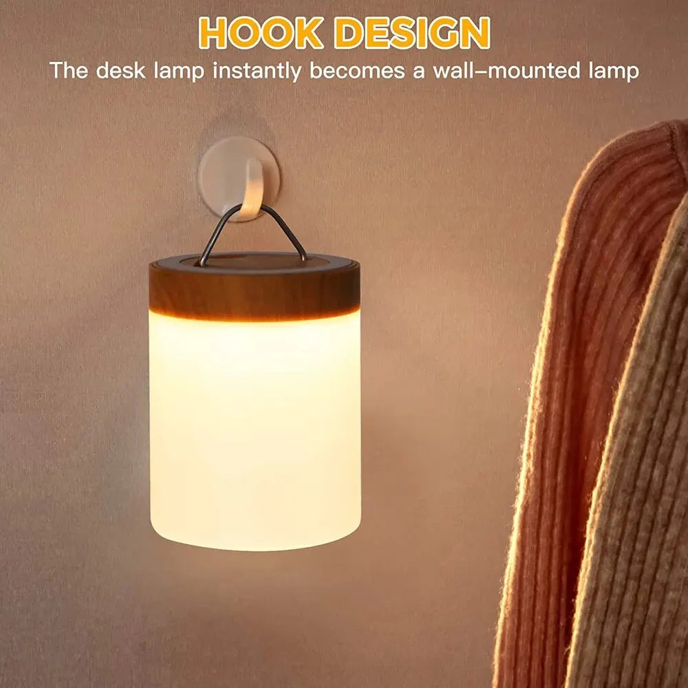 Touch Bedside Light, Bedroom Night Light, Dimmable Desk Light, Remote Control 13 Color Changing Light, Timed Shutdown, USB Charg - The Healing Hearth