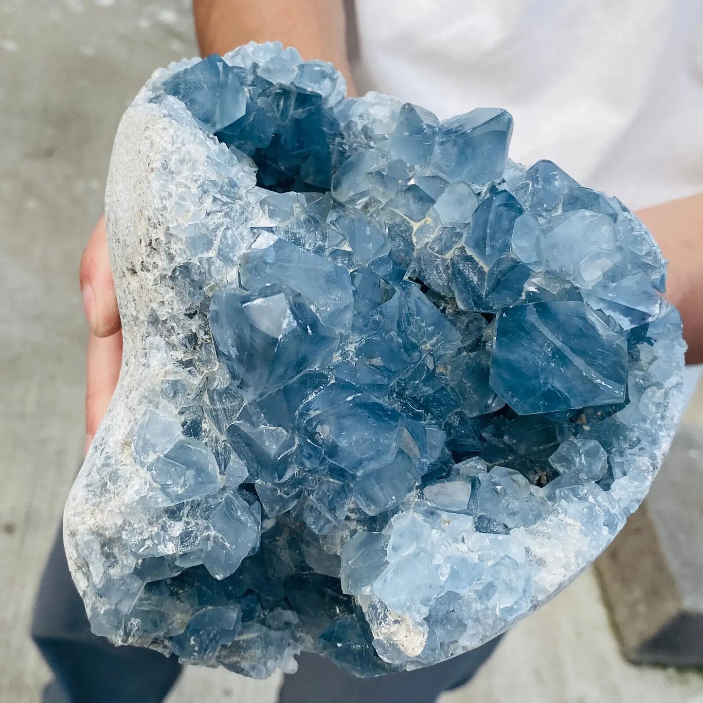 Blue Celestite Geode – Angelic Serenity Crystal