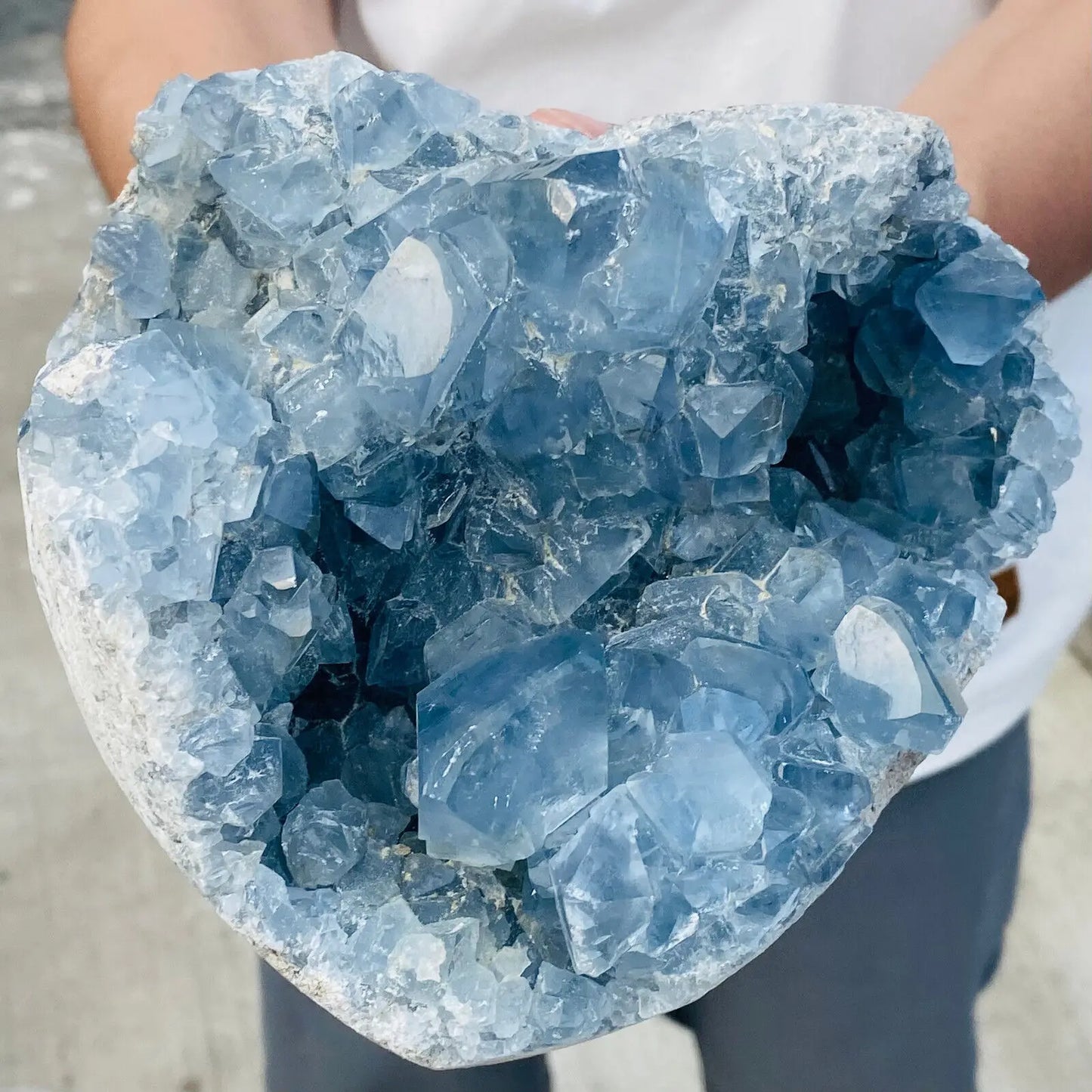 Blue Celestite Geode – Angelic Serenity Crystal