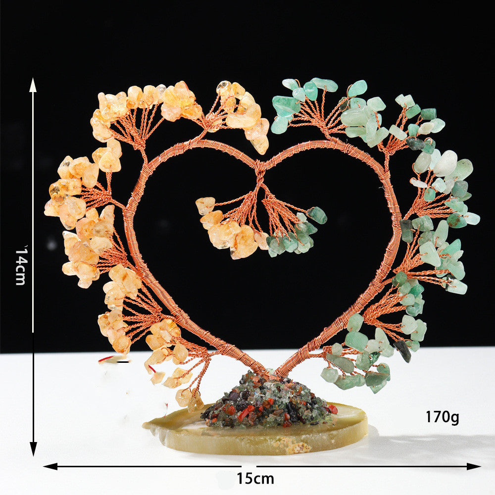 Crystal Heart Trees - The Healing Hearth