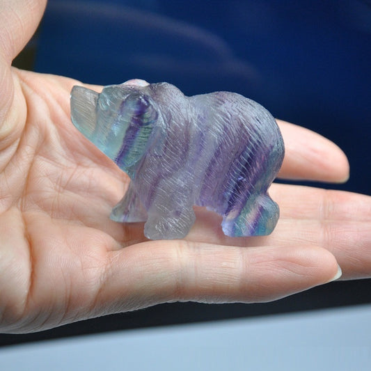 Northern Lights Fluorite Bear