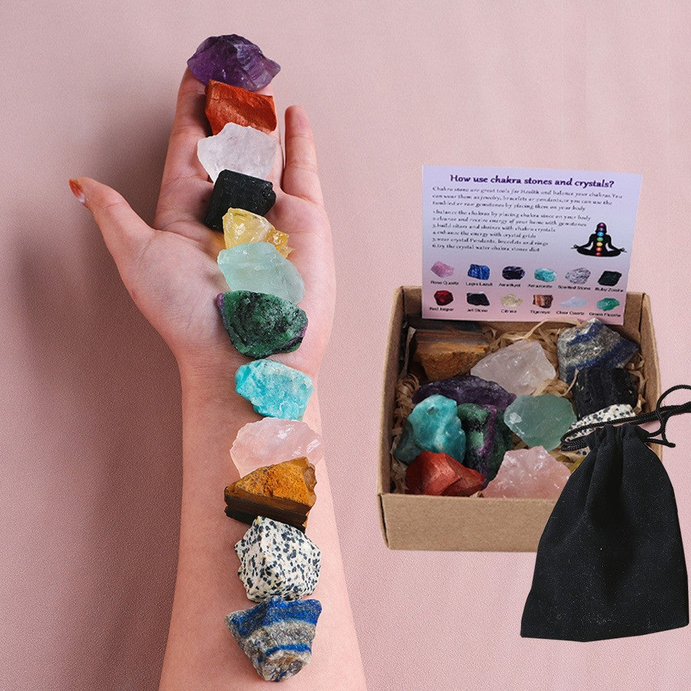 Chakra Harmony - 12 Raw Crystal Set - The Healing Hearth
